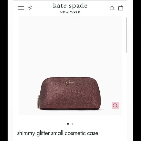 Kate Spade Glitter Make Up Bag - Picture 5 of 7